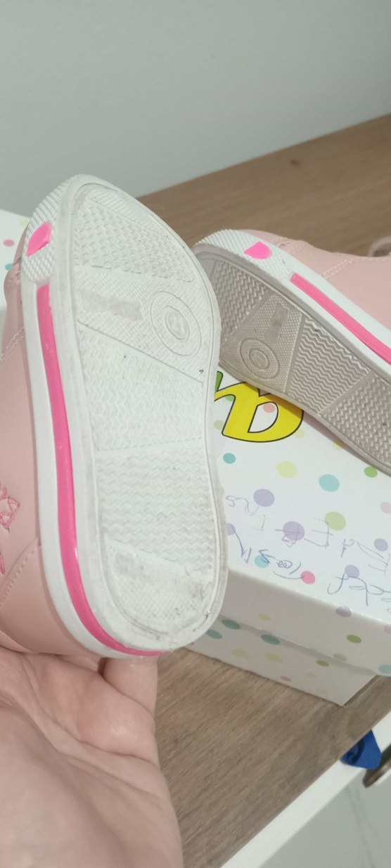 Kız Çocuk Pembe Cırt Cırtlı Spor Ayakkabı - Görsel 4