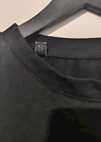 Siyah Kısa Kollu Baskılı Tişört - Görsel 3