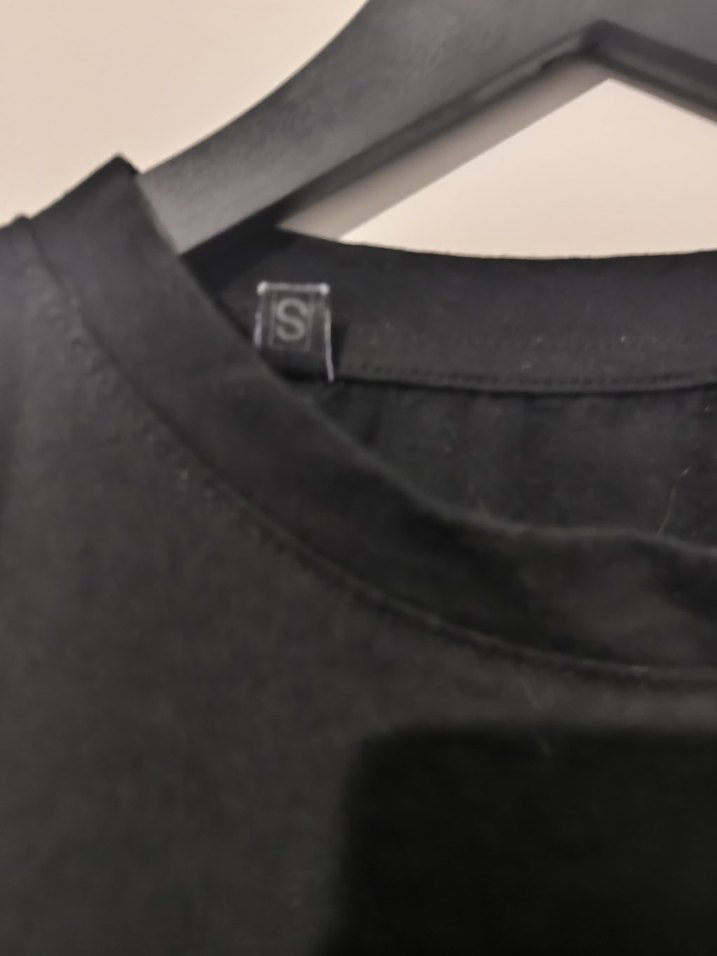 Siyah Kısa Kollu Baskılı Tişört - Görsel 3