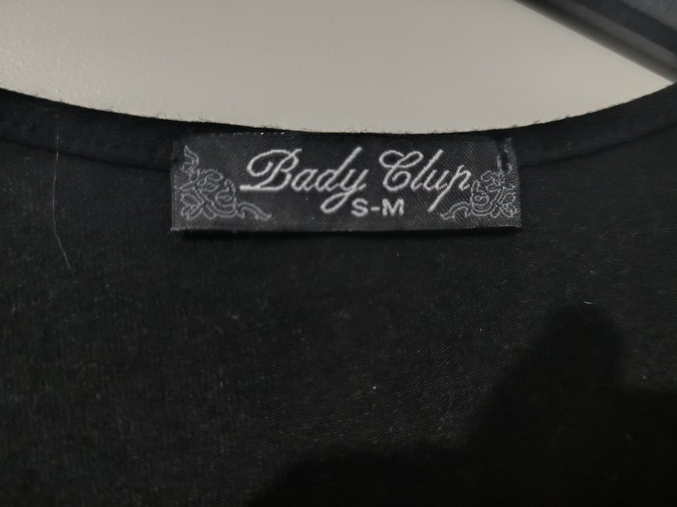 Siyah Uzun Kollu oversize Yaka Drapeli Bluz - Görsel 3