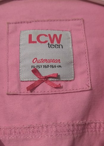 Pembe Düğmeli Kız Ceketi LCW - Görsel 3
