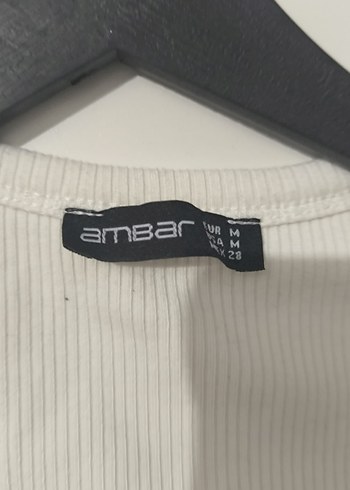 Beyaz Kadın Uzun Kollu Crop Top - Görsel 3