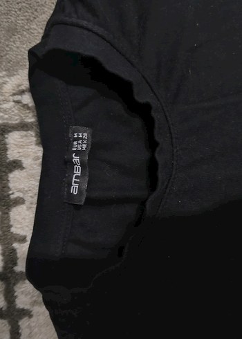 Siyah Düz Basic Tişört - Görsel 3