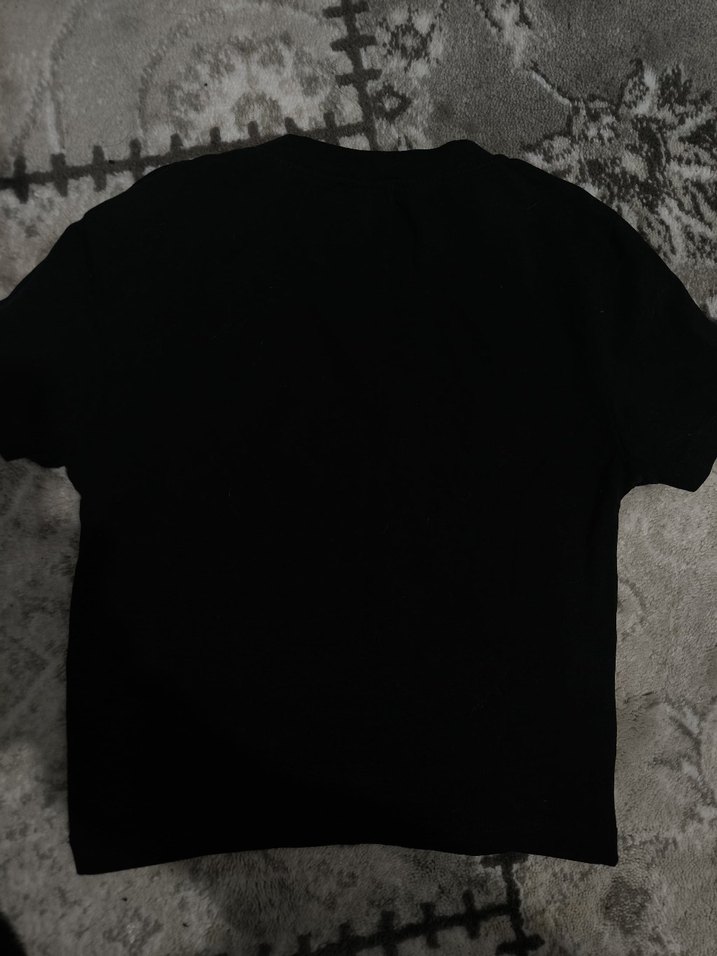 Siyah Düz Basic Tişört - Görsel 2