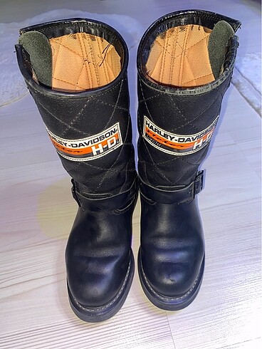 36 Beden siyah Renk Harley Davidson 36 Numara Bot