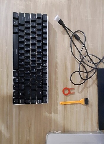  Beden Renk Ajazz ak33 rbg siyah switch klavye