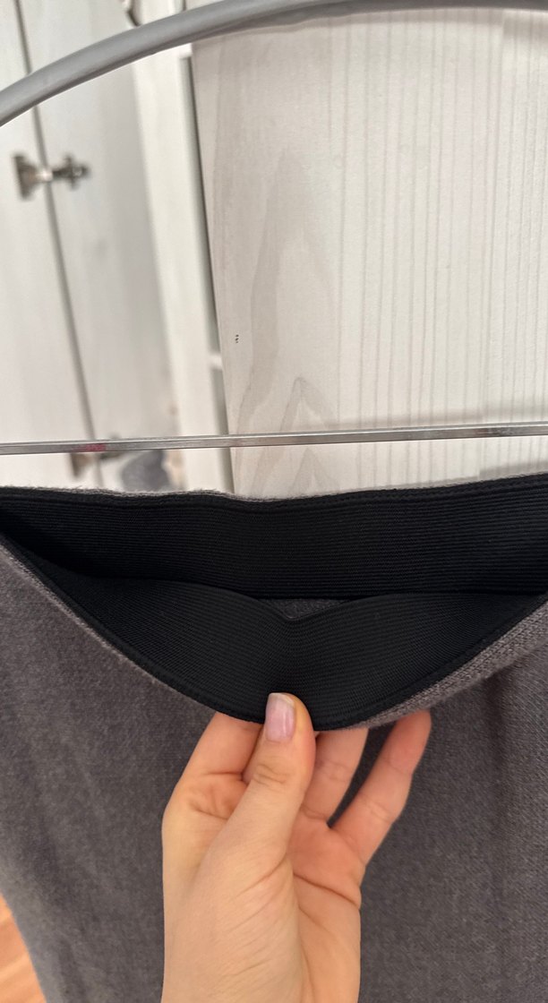 Gri Pilili Midi etek - Görsel 3