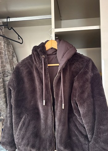 Kahverengi Fermuarlı Kadın Ceket - Görsel 3