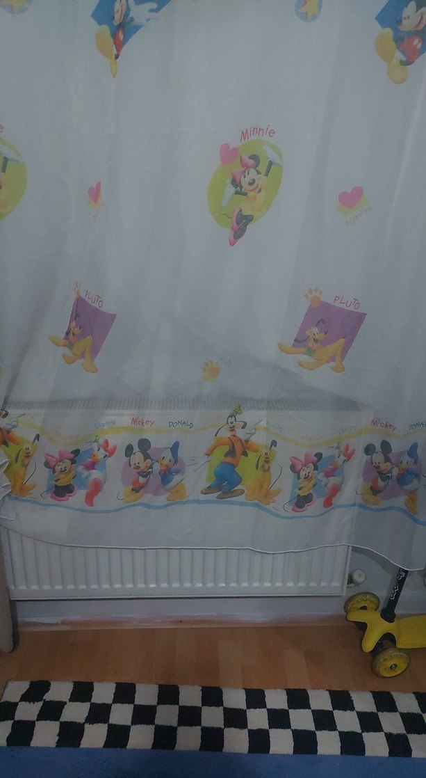 Beyaz disney Baskılı Perde - Görsel 3