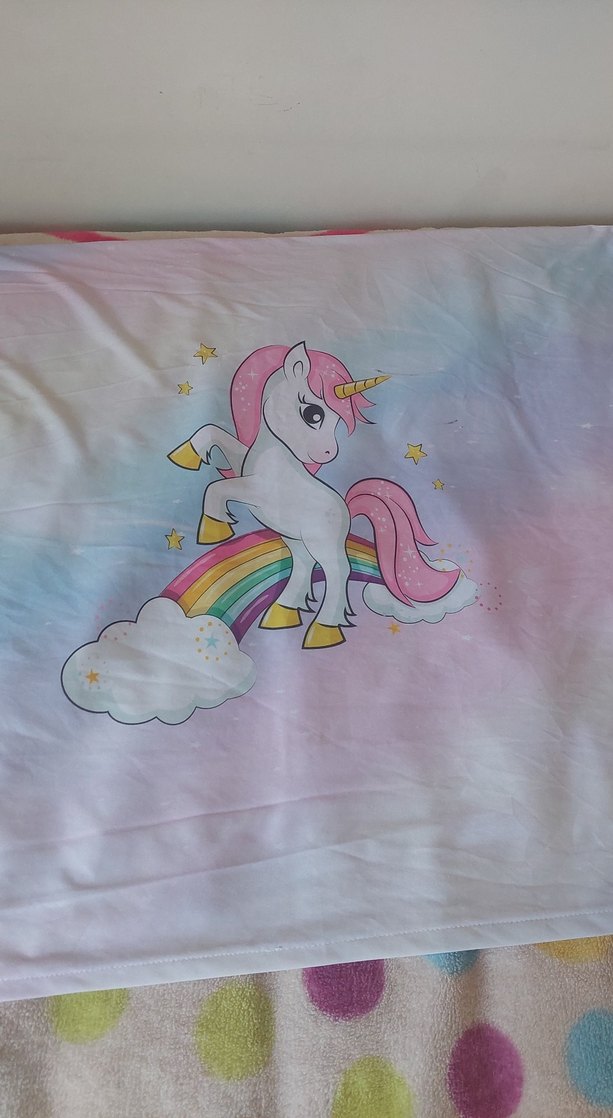 unicornlu tek kişilik yatak başlık kılıfı - Görsel 2