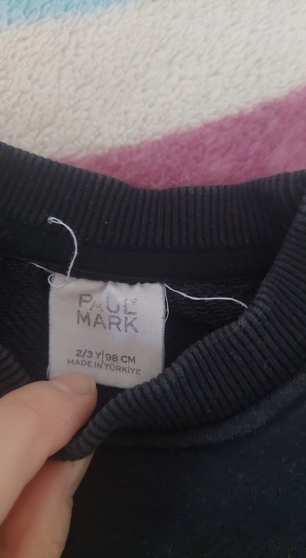 Erkek Çocuk Siyah Sweatshirt Uzun Kollu - Görsel 3