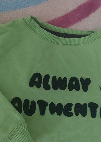 Erkek Çocuk Yeşil Sweatshirt - Görsel 2