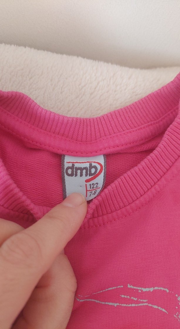 Kızlar için Gri Eşofman Altı ve Pembe Sweatshirt - Görsel 4