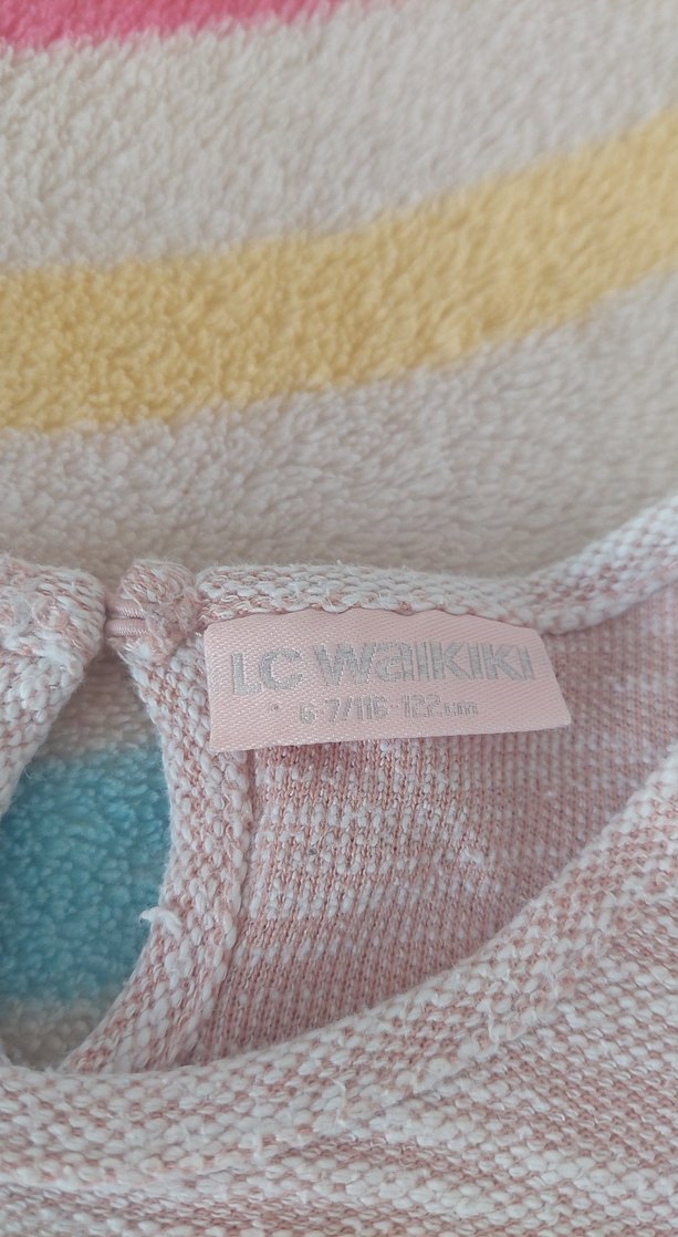 Kız Çocuk Uzun Kollu Pembe Baskılı Tişört - Görsel 3