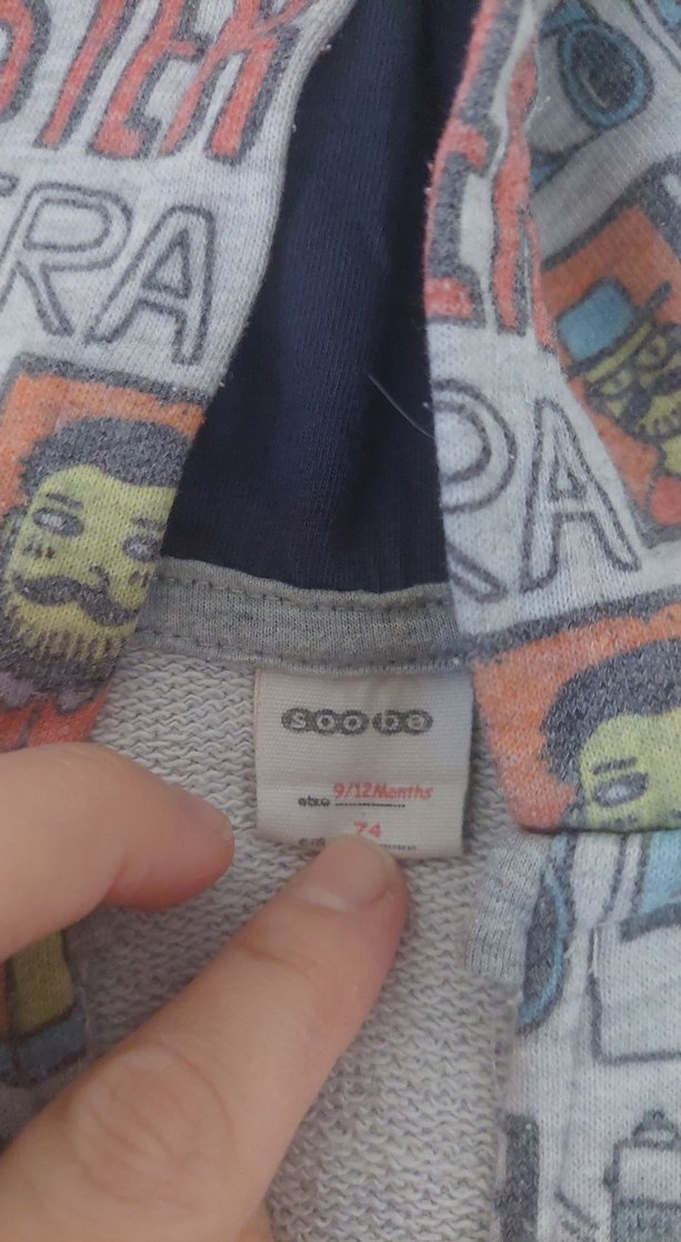 Renkli Kapüşonlu Baskılı Erkek Çocuk Sweatshirt - Görsel 2