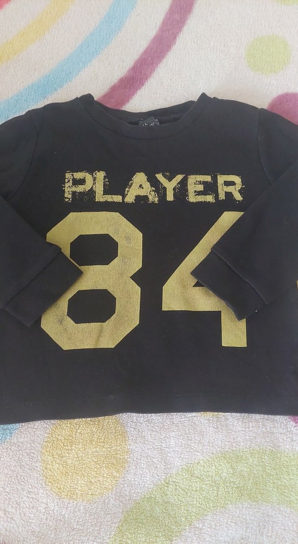 Siyah Erkek Çocuk Sweatshirt Uzun Kollu - Görsel 2