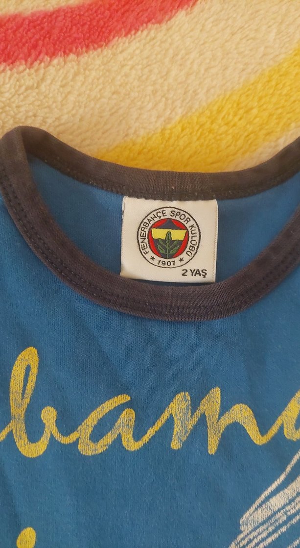 Kız Çocuk Mavi Baskılı Sweatshirt ve Eşofman Takımı - Görsel 3