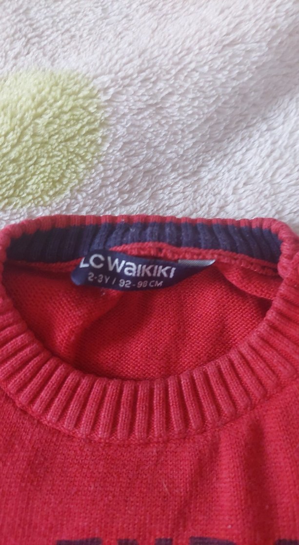 LC Waikiki Kırmızı Erkek Çocuk Sweatshirt - Görsel 3