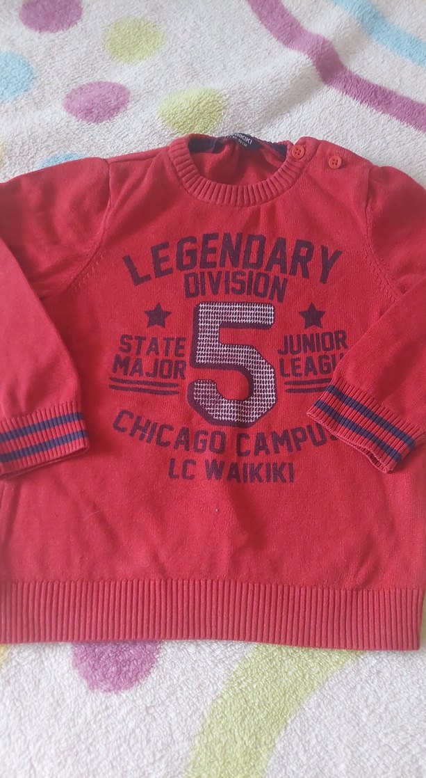 LC Waikiki Kırmızı Erkek Çocuk Sweatshirt - Görsel 2