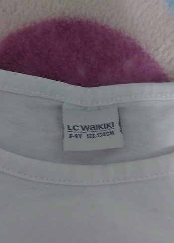 Kız Çocuk Beyaz Uzun Kollu Baskılı Tişört - Görsel 3