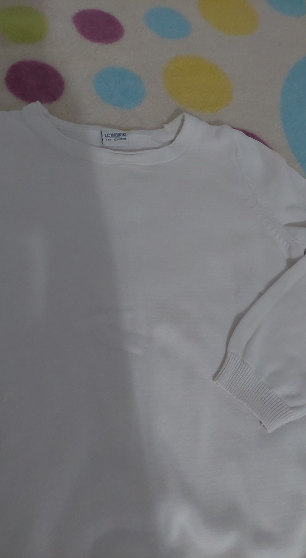 Kız Çocuk Beyaz Sweatshirt Uzun Kollu - Görsel 2