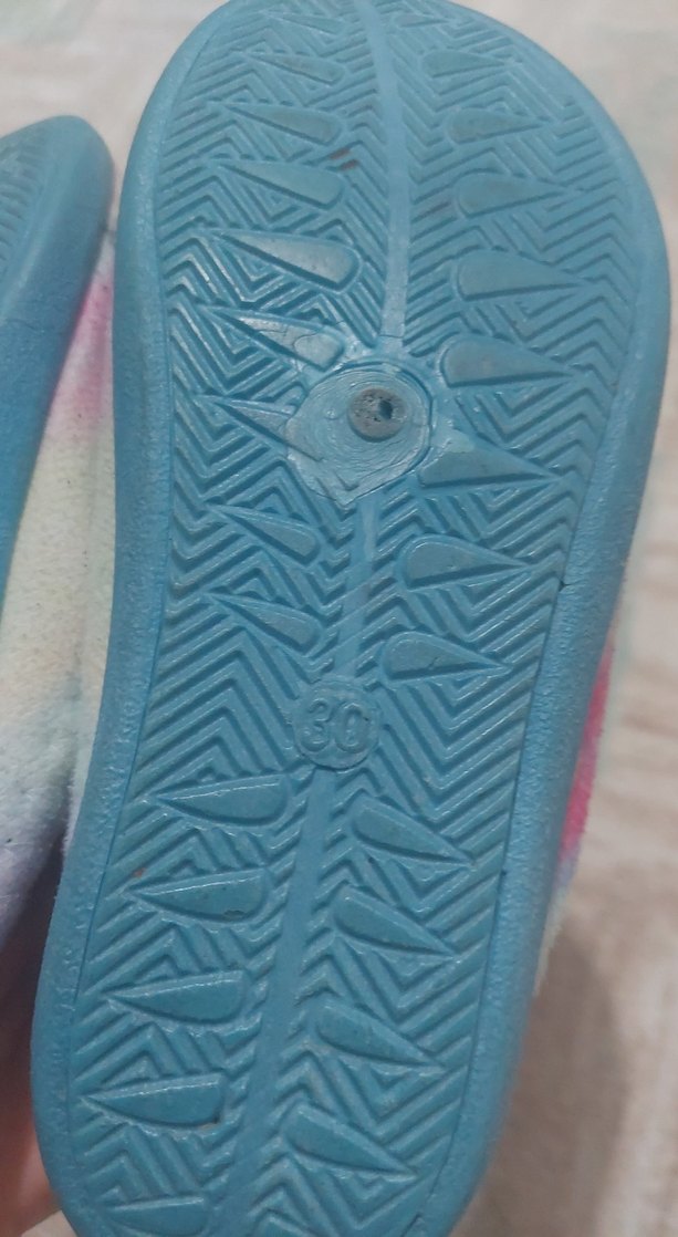 Kızlar için çok renkli unicorn baskılı sıcak terlik - Görsel 3