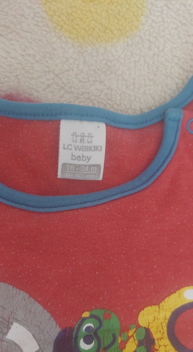 Çocuk Kırmızı Uzun Kollu Baskılı Sweatshirt - Görsel 3