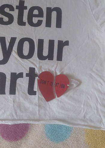 Baskılı Beyaz Kadın Tişört - Görsel 2