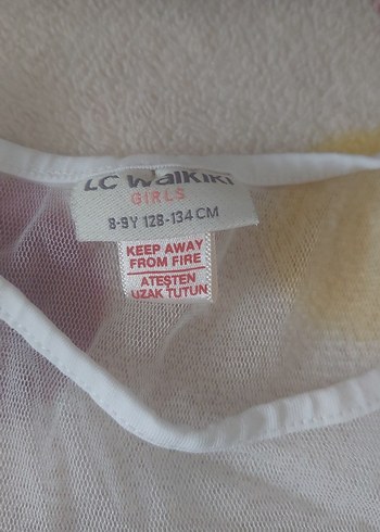 Kız Çocuk Beyaz Transparan Unicorn Tişört - Görsel 3