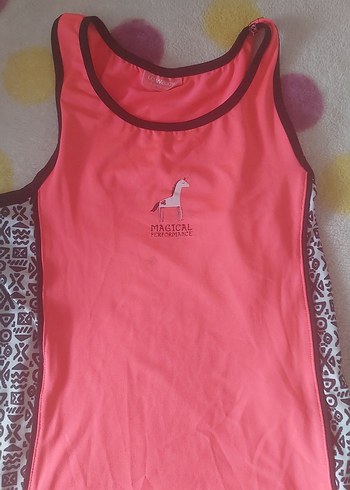 Pembe Baskılı Kolsuz Mini Spor Atlet - Görsel 2