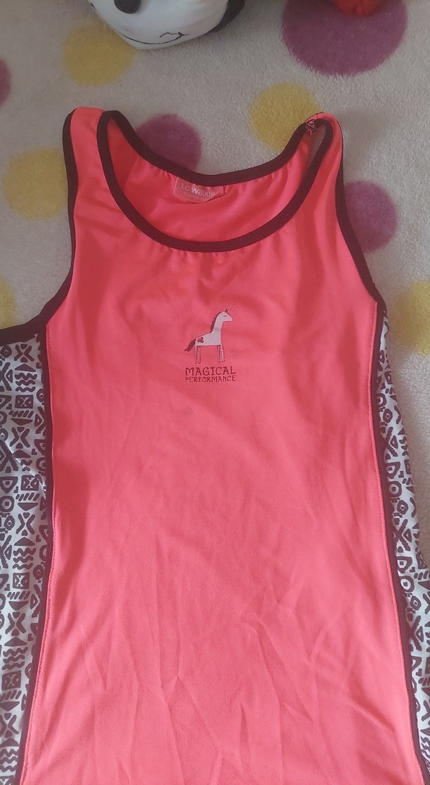 Pembe Baskılı Kolsuz Mini Spor Atlet - Görsel 2