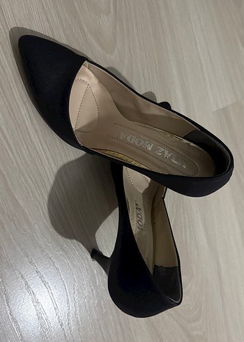 Siyah Stiletto Kadın Ayakkabı - Görsel 5