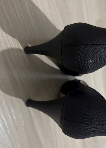 Siyah Stiletto Kadın Ayakkabı - Görsel 3