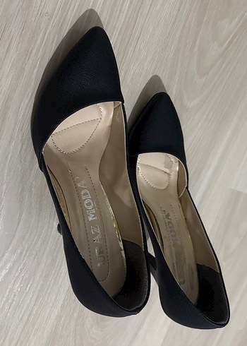 Siyah Stiletto Kadın Ayakkabı - Görsel 4