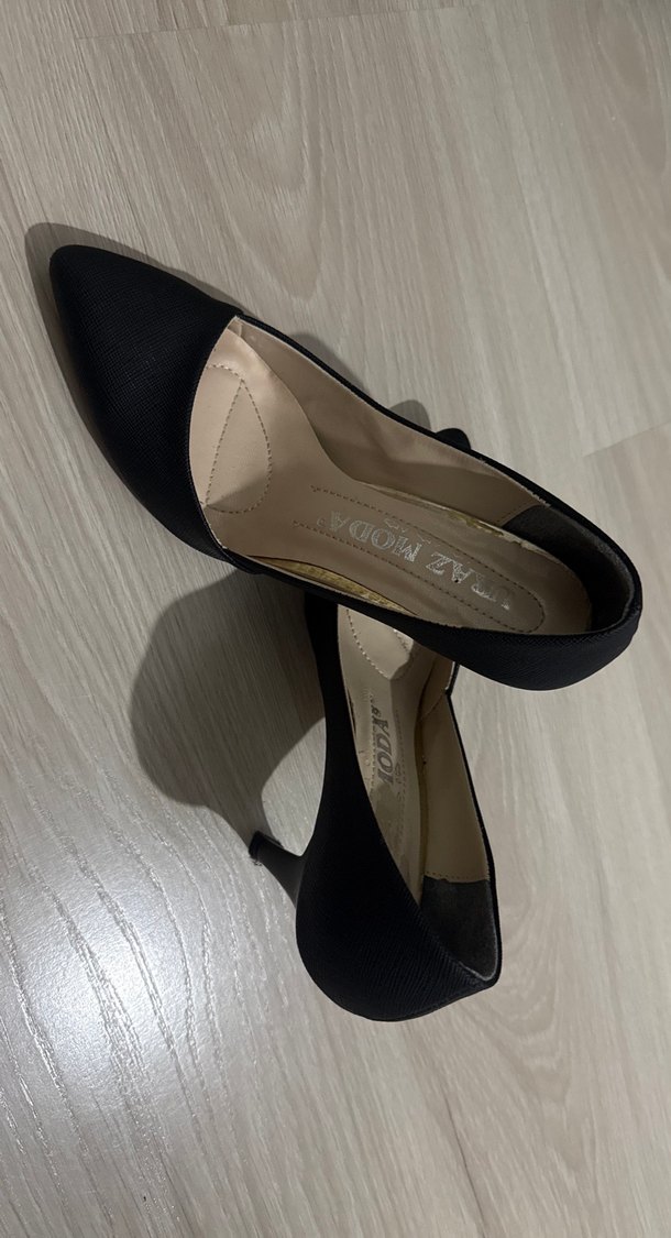 Siyah Stiletto Kadın Ayakkabı - Görsel 5