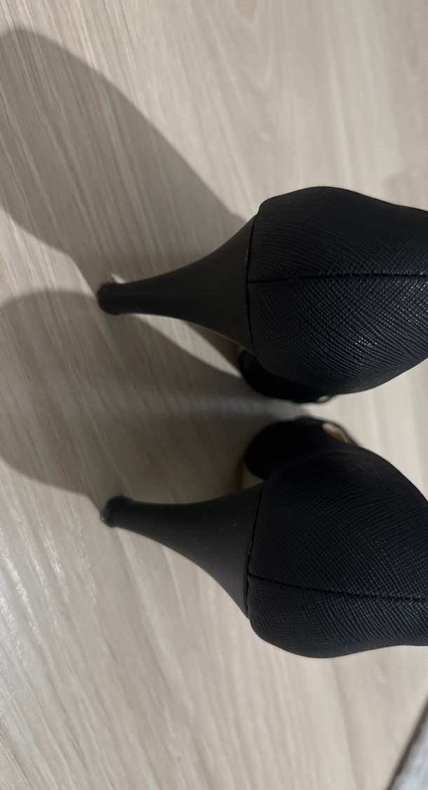 Siyah Stiletto Kadın Ayakkabı - Görsel 3