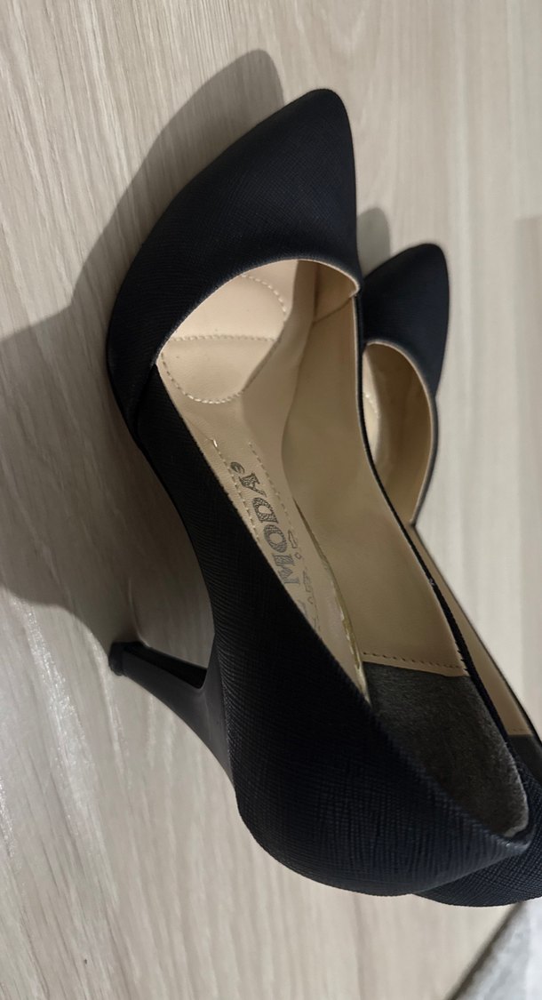 Siyah Stiletto Kadın Ayakkabı - Görsel 2