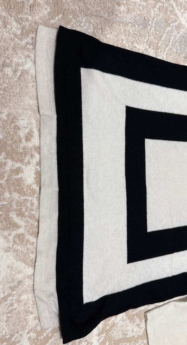 Gri Siyah Çizgili Kadın Triko Kazak - Görsel 5