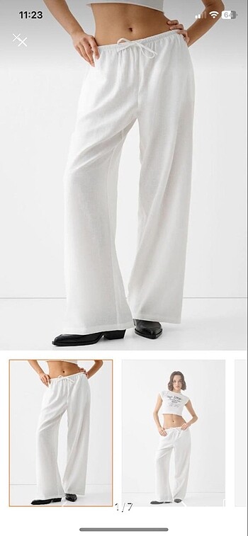 Bershka keten pantolon