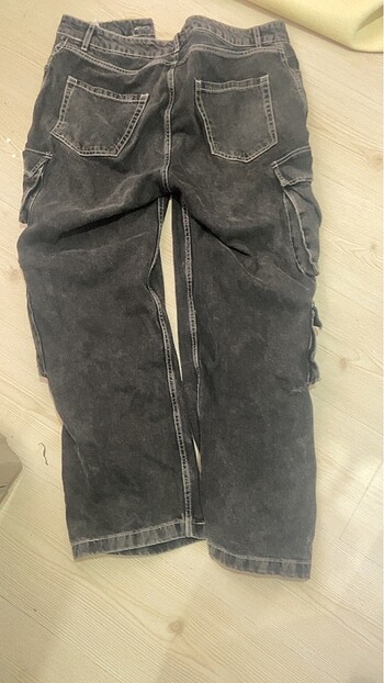 xl Beden gri Renk Kargo vintage pantolon