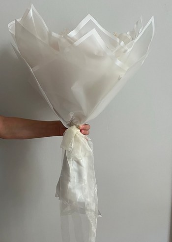 Islak Dokulu 41 Adet Kırmızı Gül İsteme Buketi - Görsel 4