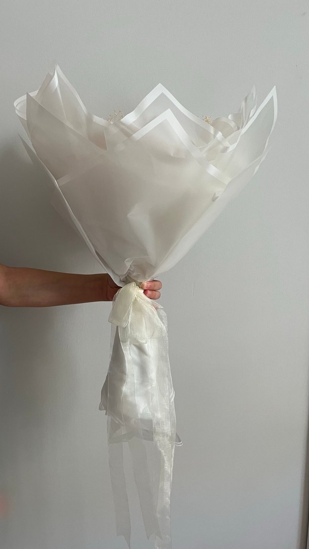 Islak Dokulu 41 Adet Kırmızı Gül İsteme Buketi - Görsel 4