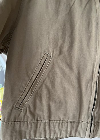 Kadife Yakalı Bej Ceket - Görsel 4