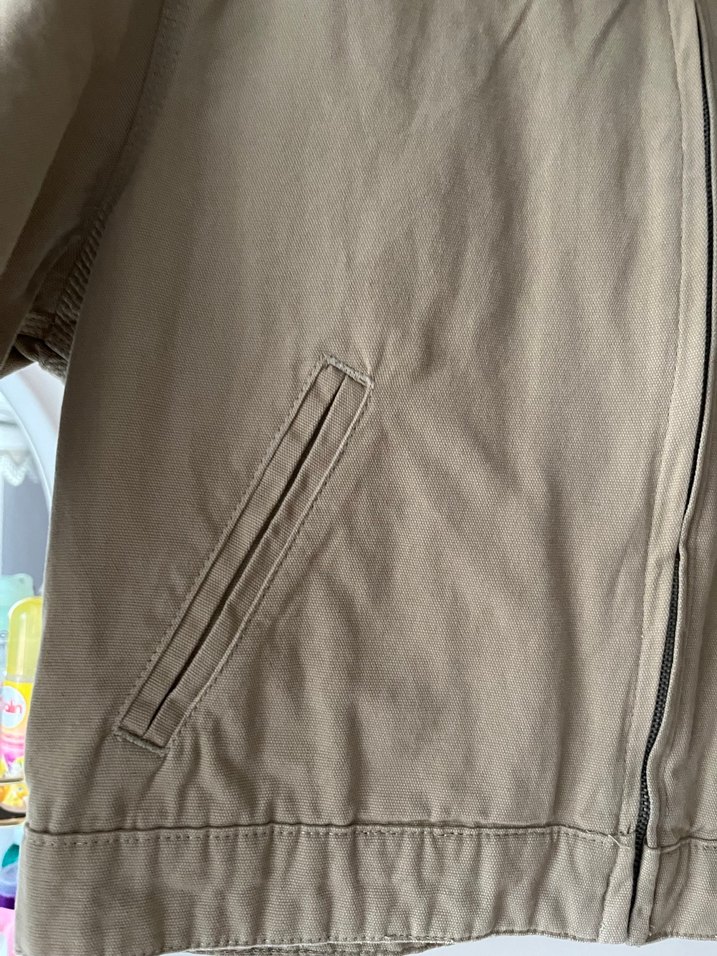 Kadife Yakalı Bej Ceket - Görsel 4