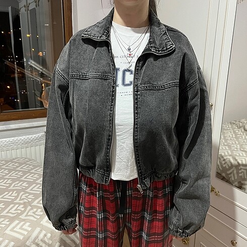 Trendyolmilla füme renk denim ceket