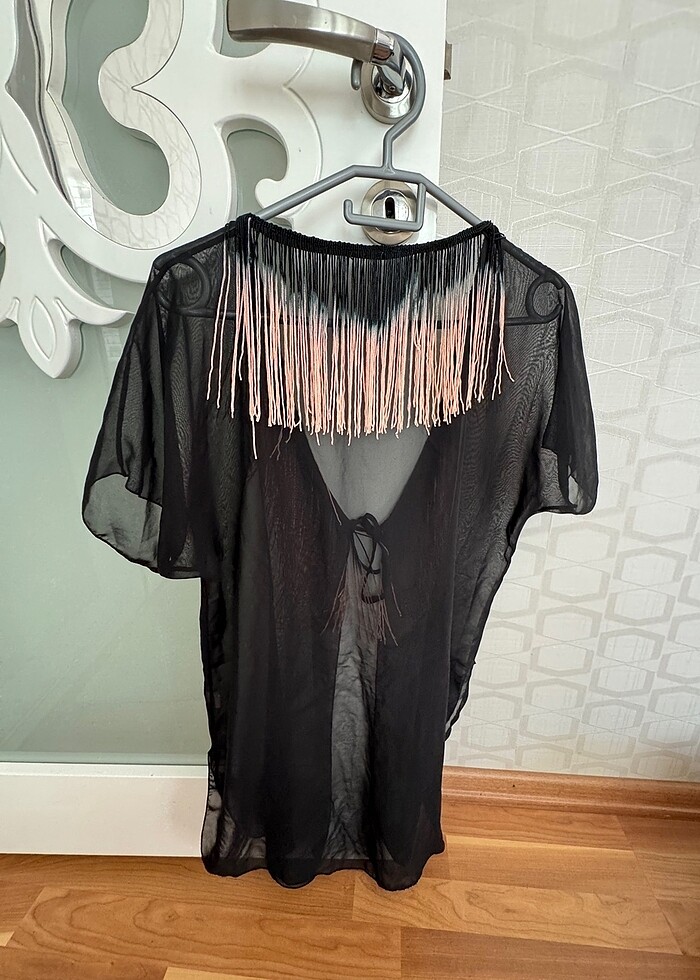 Püskül detaylı pareo - Görsel 2