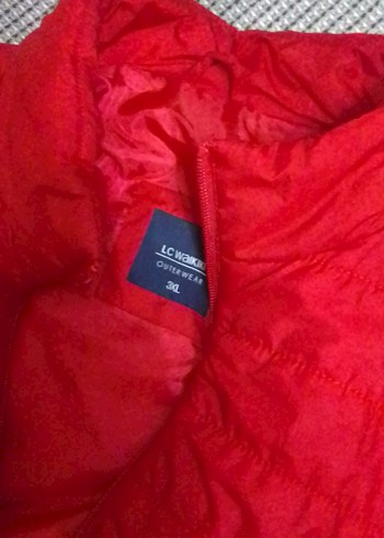 3xl Beden kırmızı Renk Kırmızı erkek Fermuarlı Rahat mont