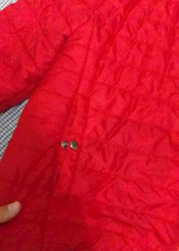 3xl Beden Kırmızı erkek Fermuarlı Rahat mont