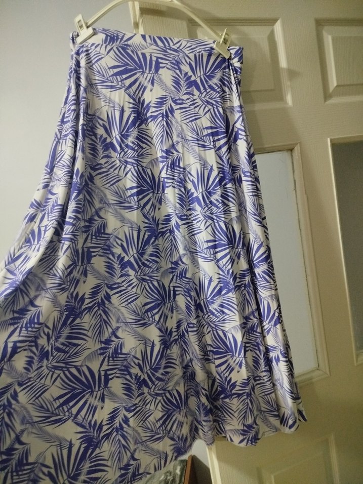 mori Batik Desenli Uzun Salaş Etek - Görsel 3