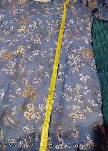 Mavi şifon tunik özel dikimdir birkere giydim - Görsel 6